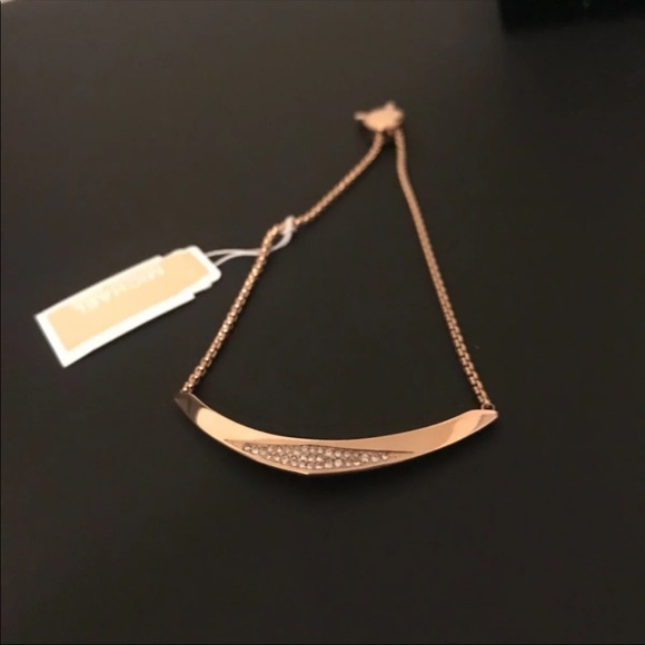 Michael Kors Rose Gold Tone Slider Bracelet - Picture 2 of 7